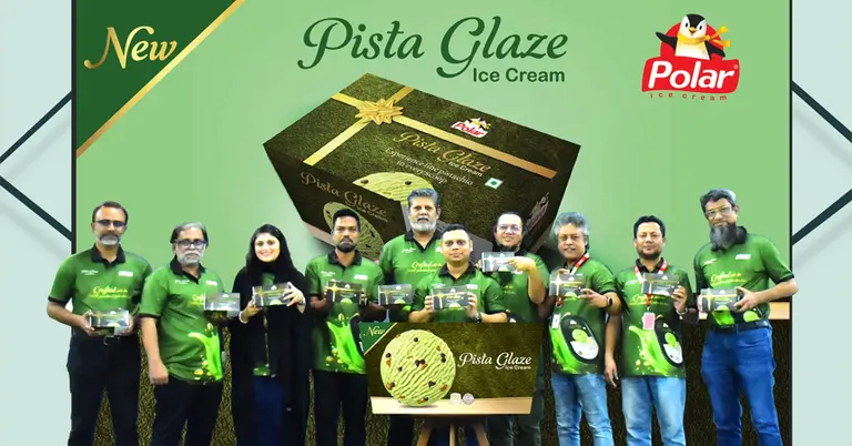 পোলারের নতুন ১ লিটার টাব পিস্তা গ্লেজ আইসক্রিম